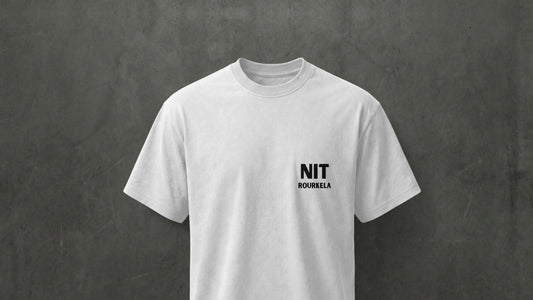 NIT ROURKELA - MINIMILISTIC - PREMIUM 200 GSM REG FIT T-SHIRT - WHITE