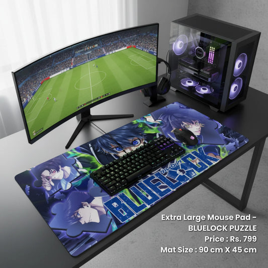 Blue Lock Puzzle - Extra Large Mouse Pad