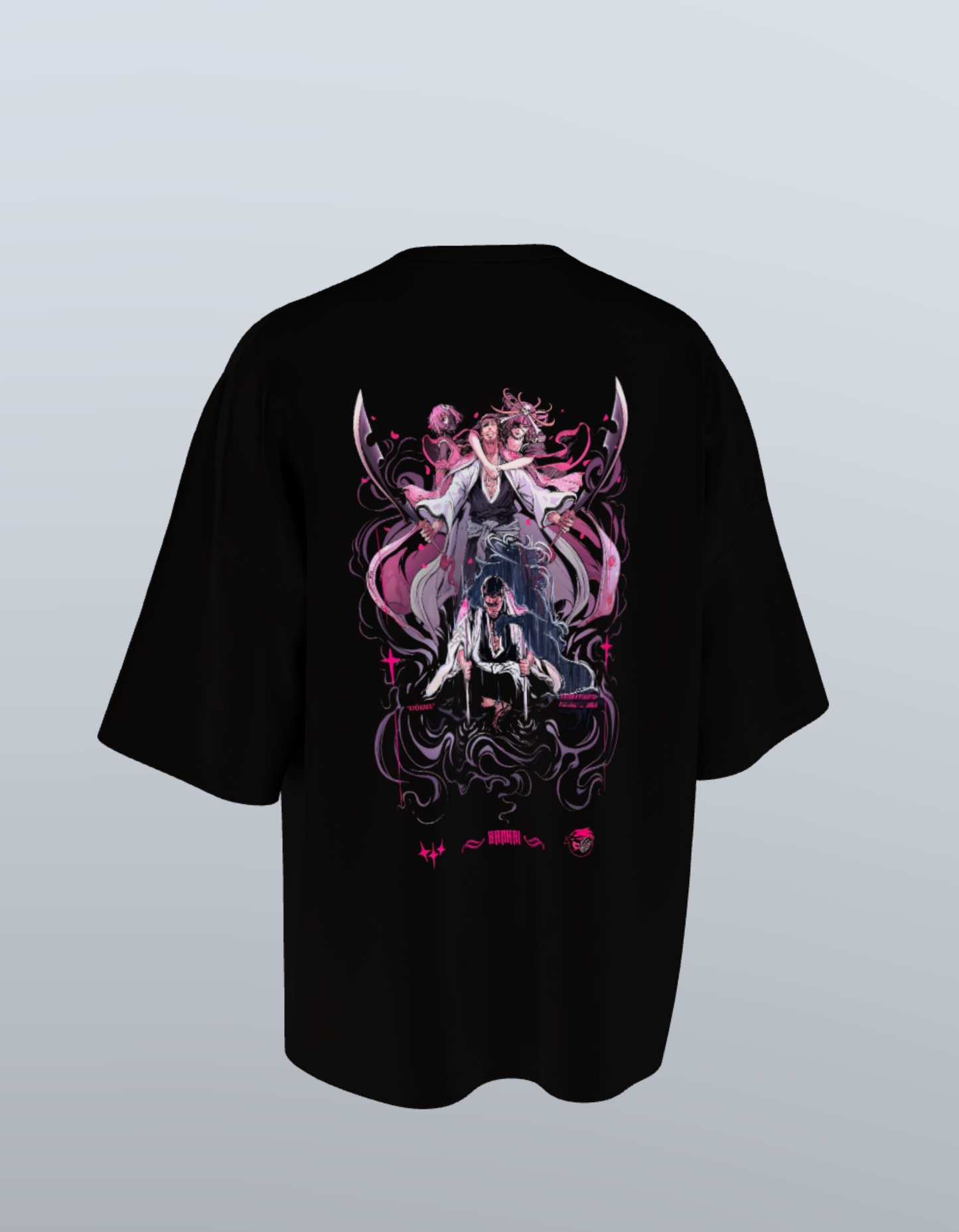 Oversized Anime T-Shirt Level 1: Bleach "Shunsui Kyoraku" Bankai