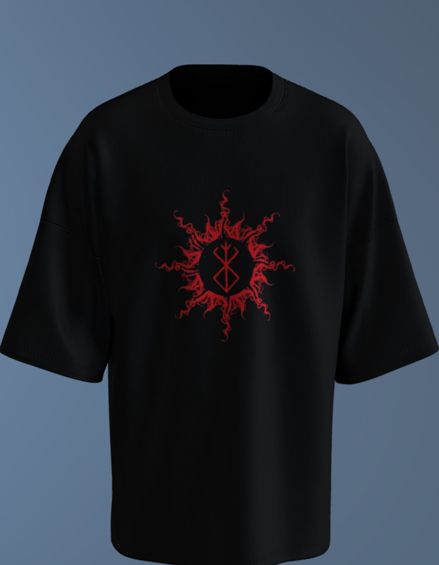 Oversized Anime T-Shirt Level 1: Beserk Blood