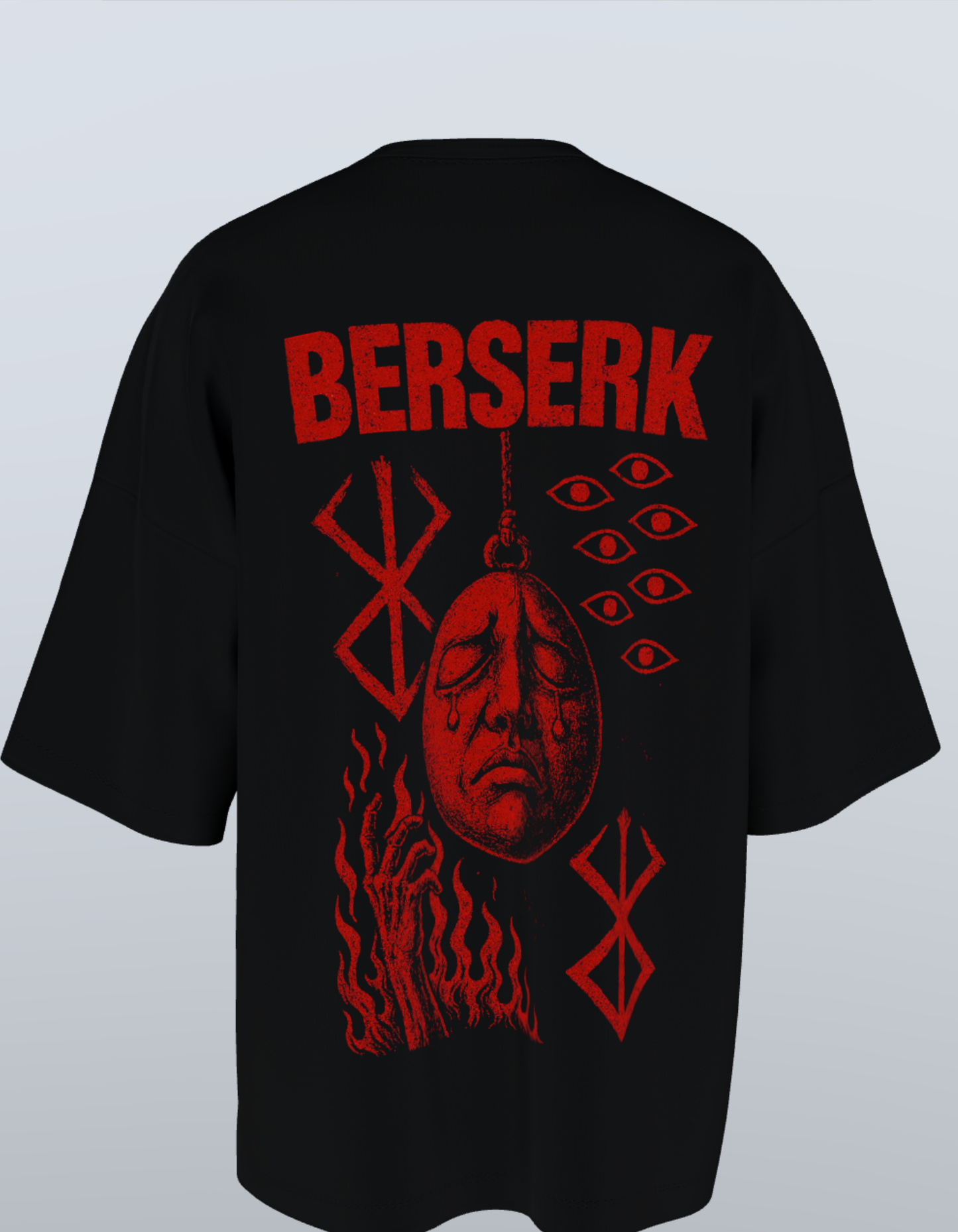 Oversized Anime T-Shirt Level 1: Beserk Blood