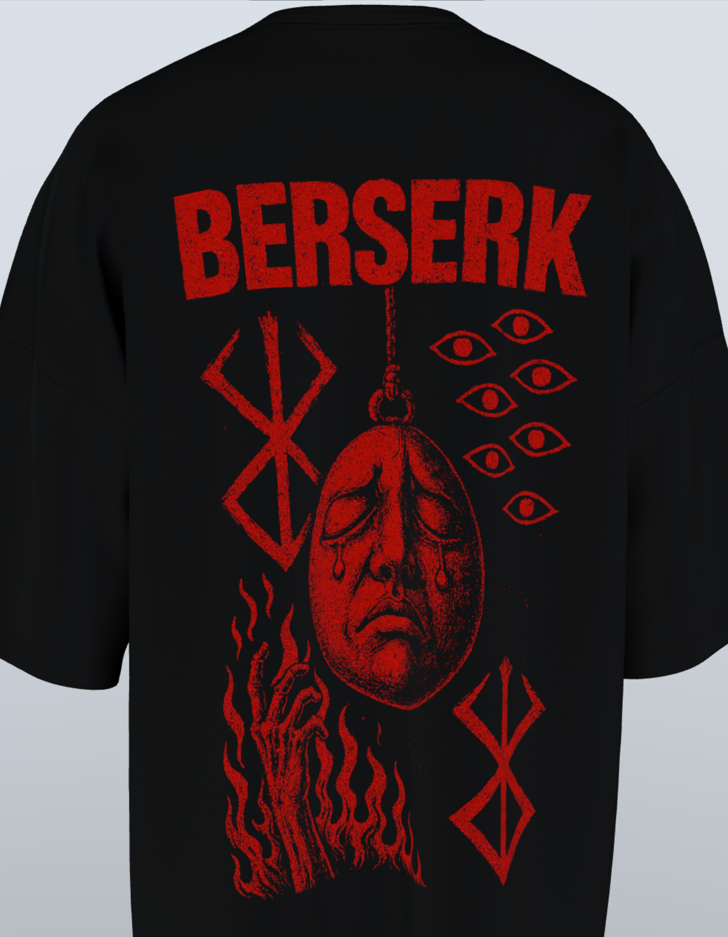 Oversized Anime T-Shirt Level 1: Beserk Blood