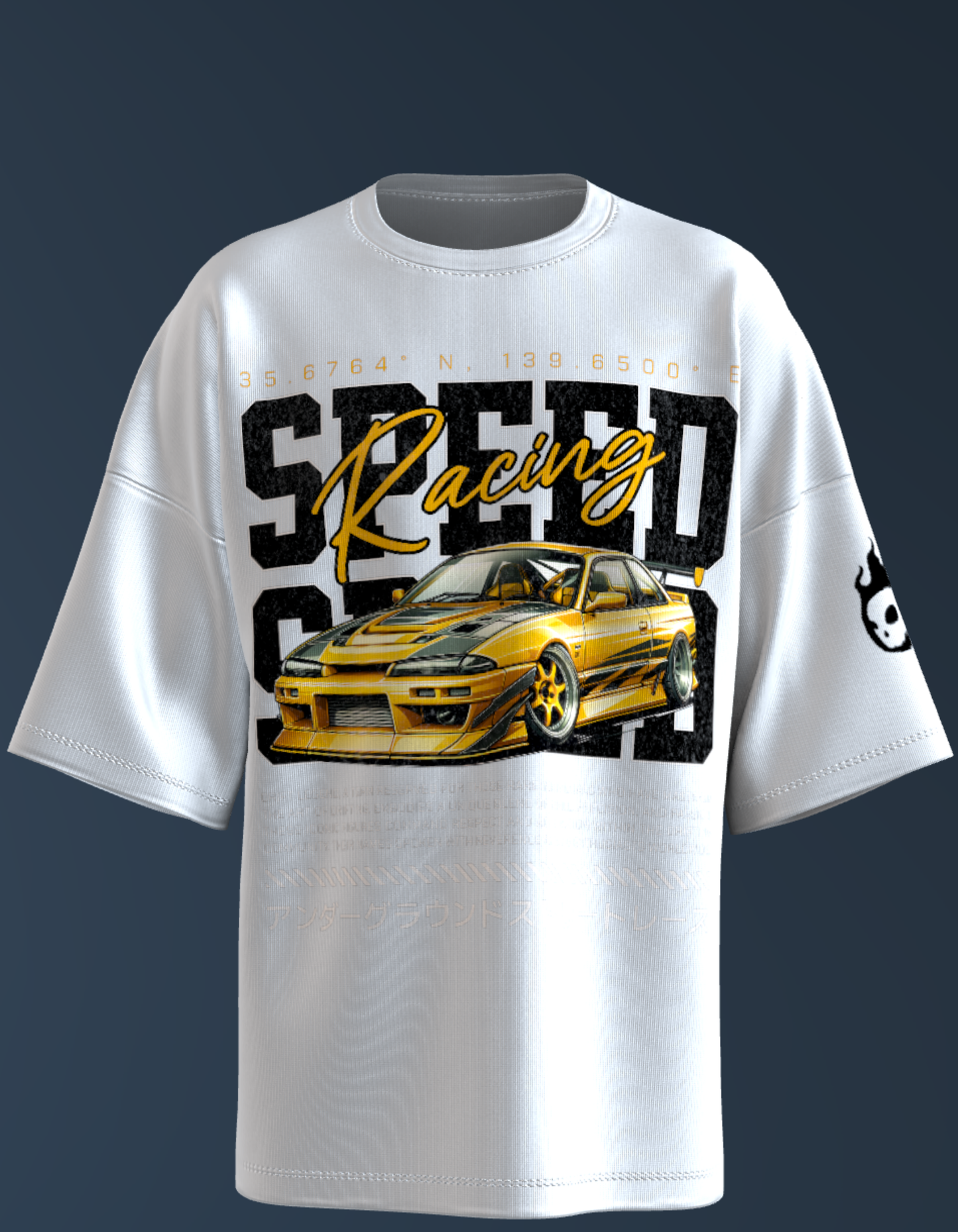 Oversized Premium Cotton T-Shirts - Speed Racing JDM
