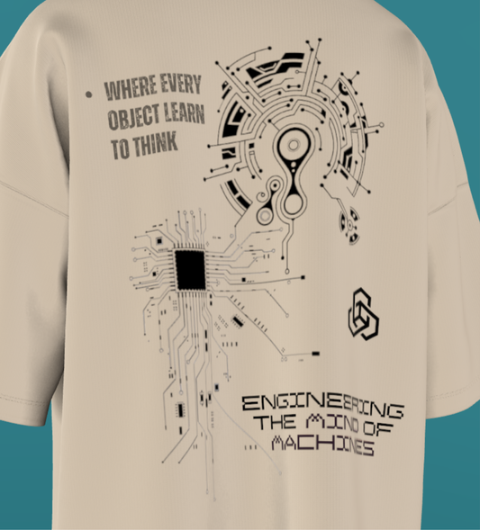 IIT DELHI - OFFWHITE CHAOS - PREMIUM 240 GSM OVERSIZE TSHIRT