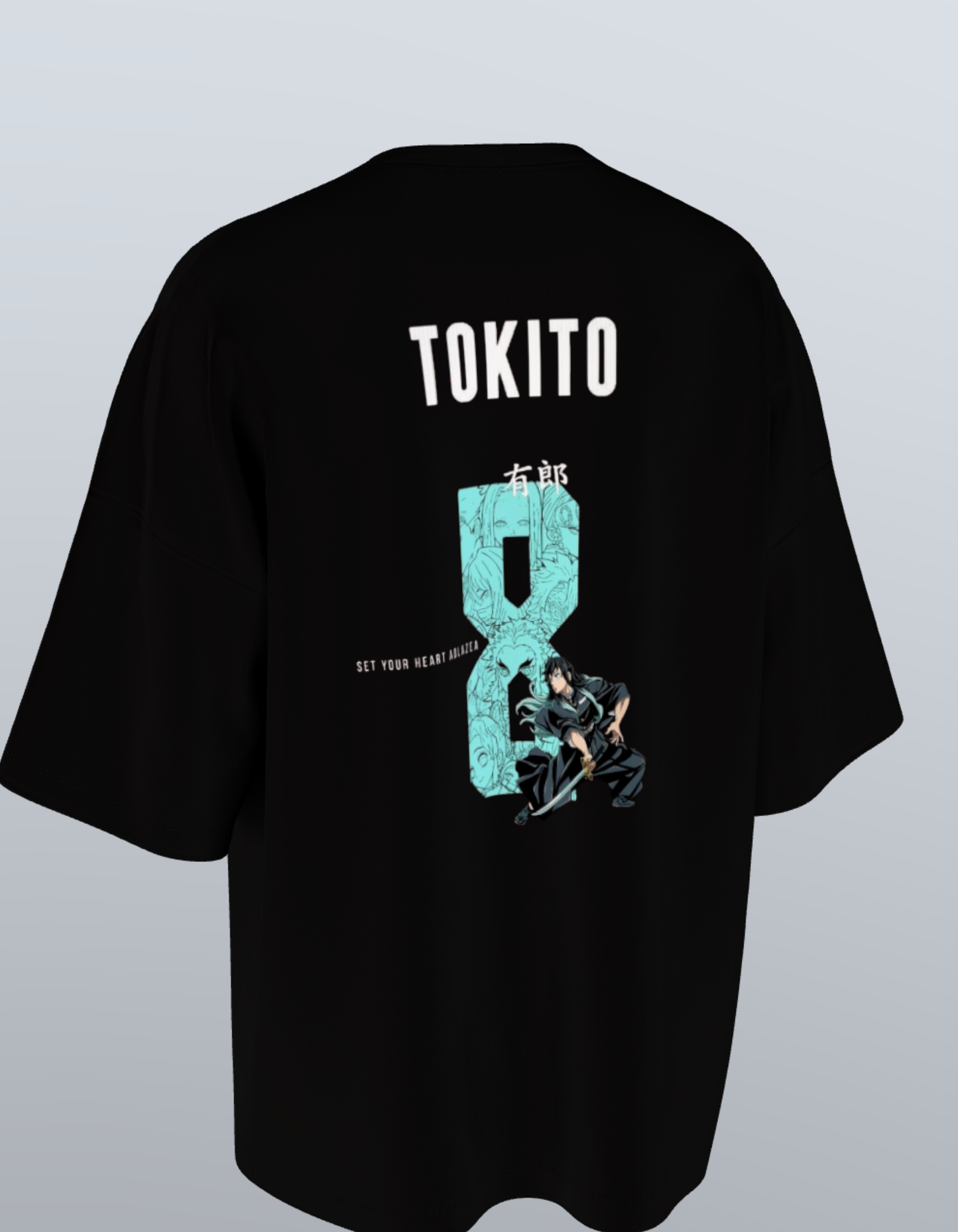 Oversized Anime T-Shirt Level 1: Muichiro Tokito "Set Your Heart Ablaze"
