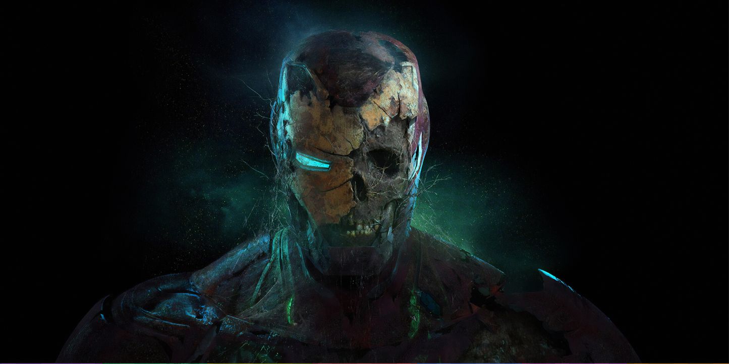 Extra Large Mouse Pad - Iron Man Broken Mask