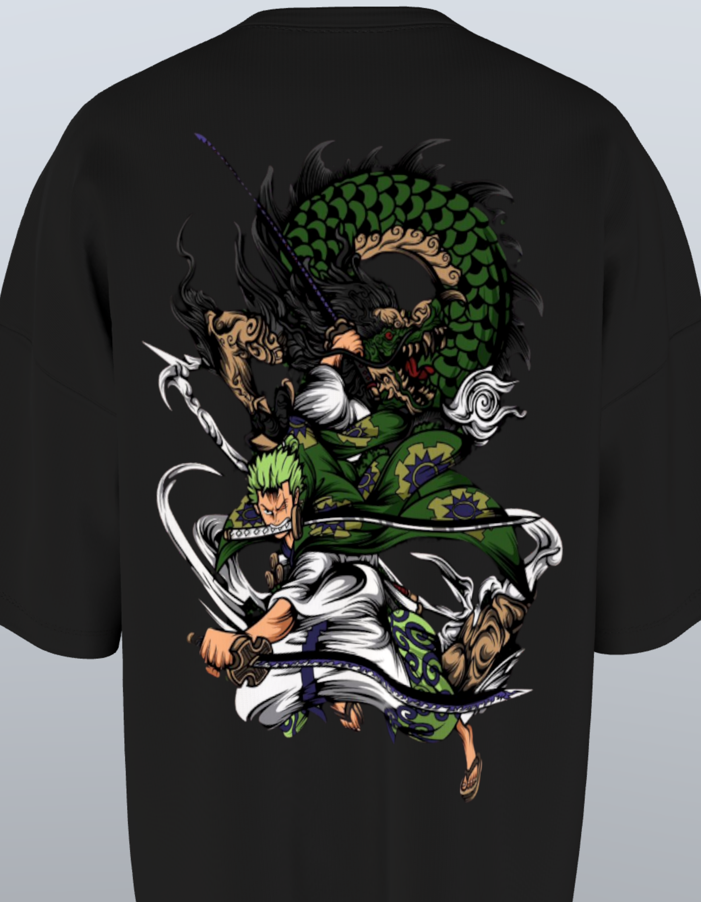 Oversized Anime T-Shirt Level 1: Roronoa Zoro "Dragon"