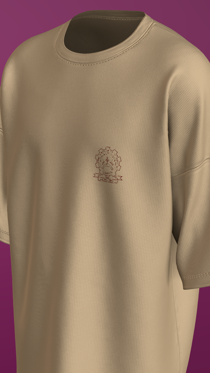 NIT KURUKSHETRA - PREMIUM 240 GSM OVERSIZE T-SHIRT - BEIGE