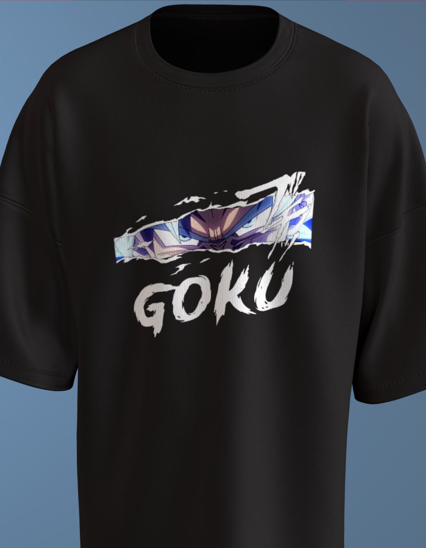 Oversized Anime T-Shirt Level 1: Son Goku "Ultra Instinct"