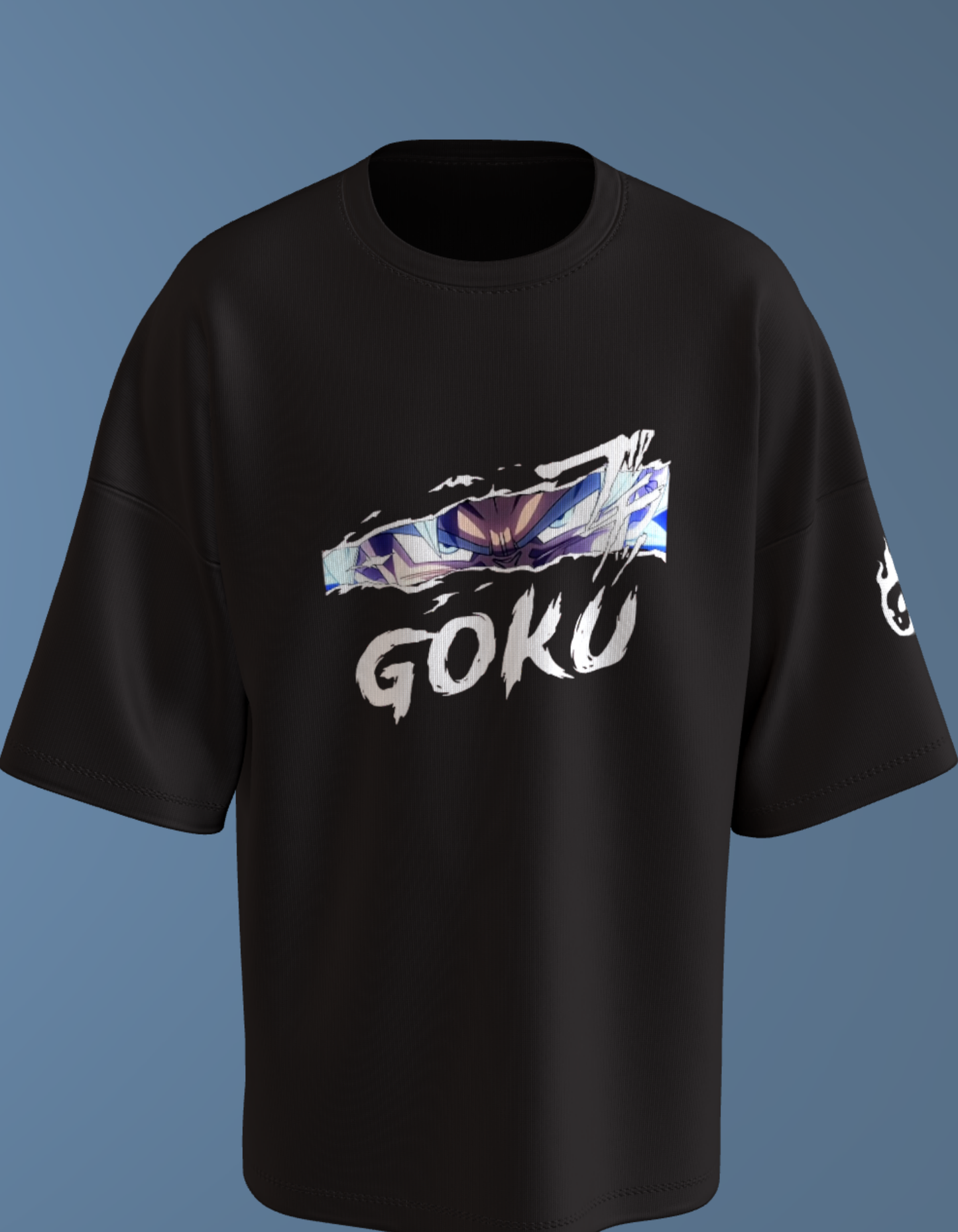 Oversized Anime T-Shirt Level 1: Son Goku "Ultra Instinct"