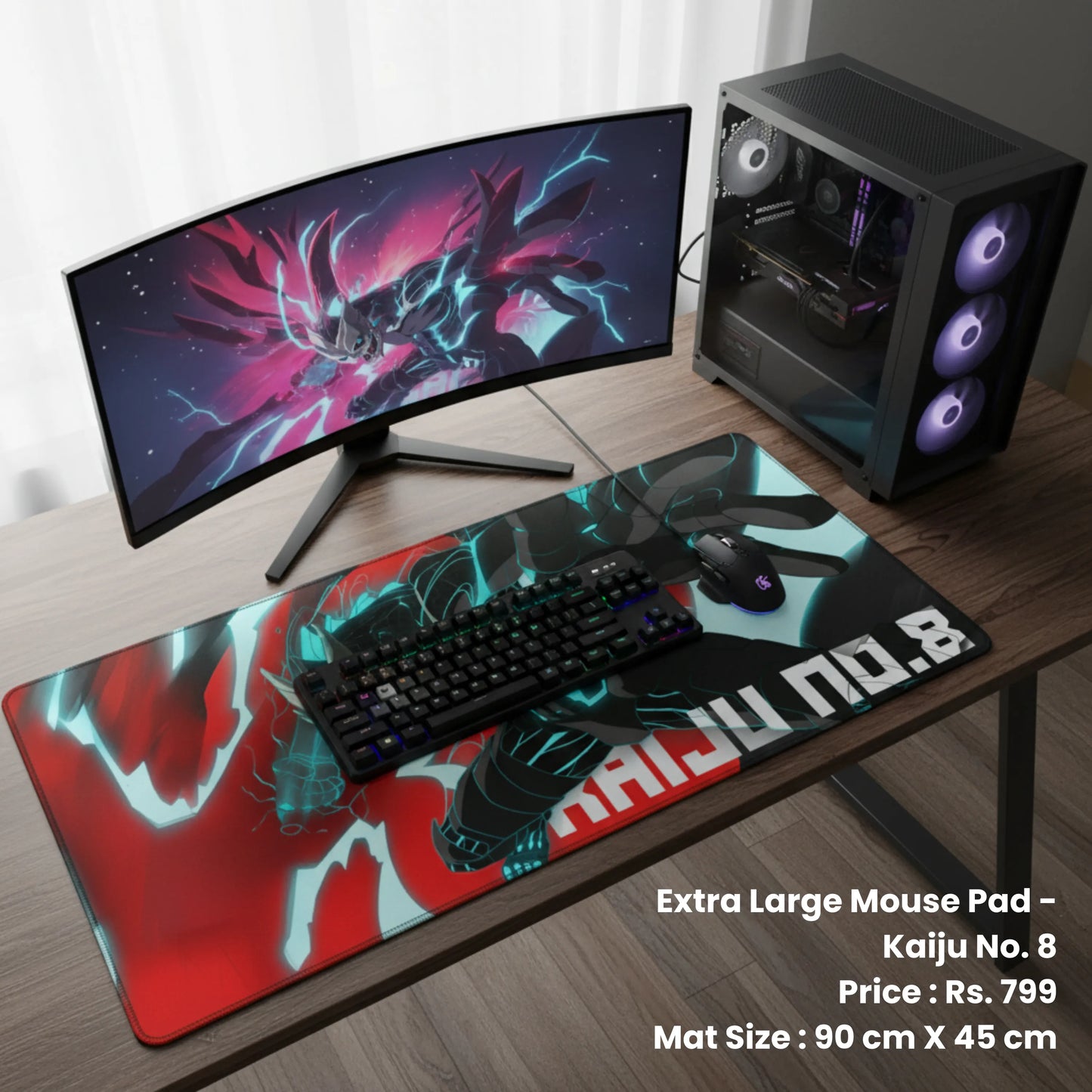Kaiju No. 8 - Extra Large Mouse Pad