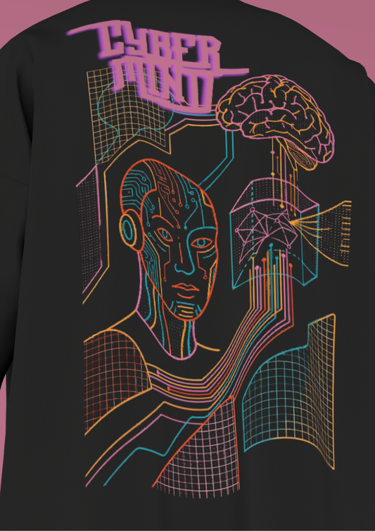 NIT SIKKIM - BLACK LINE ART - PREMIUM 220 GSM OVERSIZE T-SHIRT