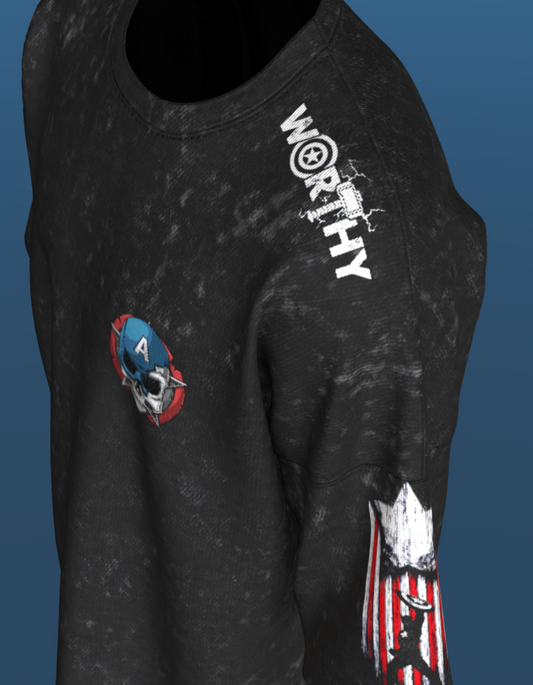 Acid Wash Veteran Captain America