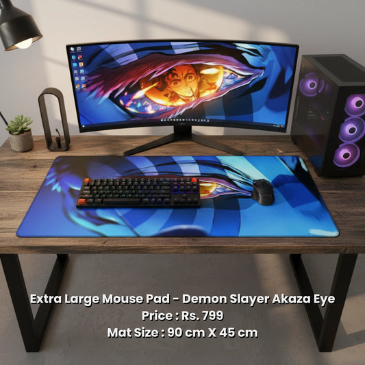 Extra Large Mouse Pad -Demon Slayer Akaza Eye