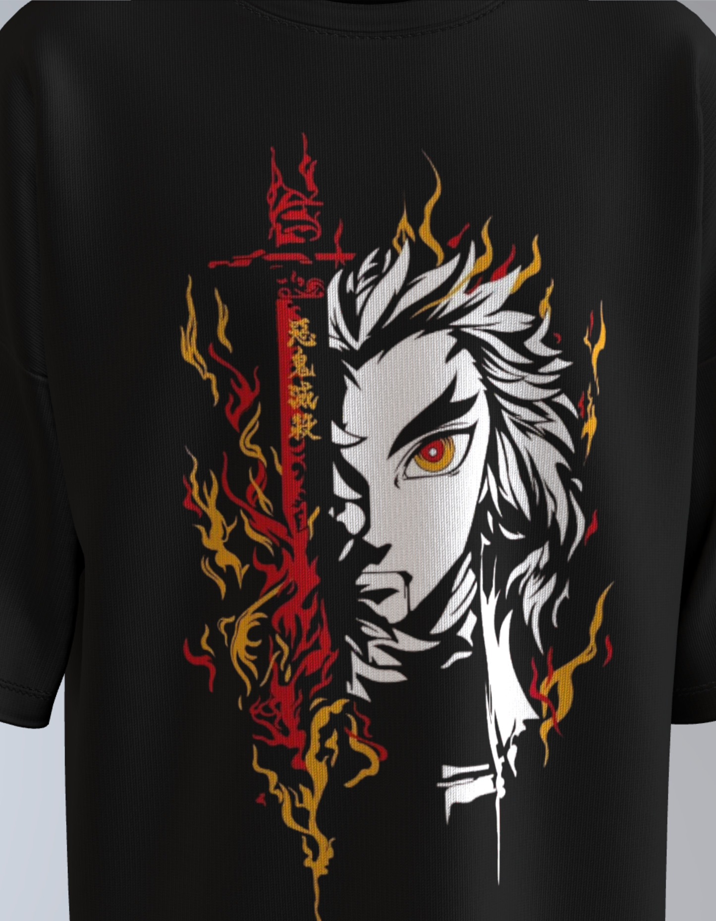 Oversized Anime T-Shirt Level 1: Rengoku Kyojuro "Flame Hashira"
