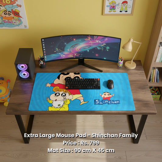 Extra Large Mouse Pad - Shinchan Family
