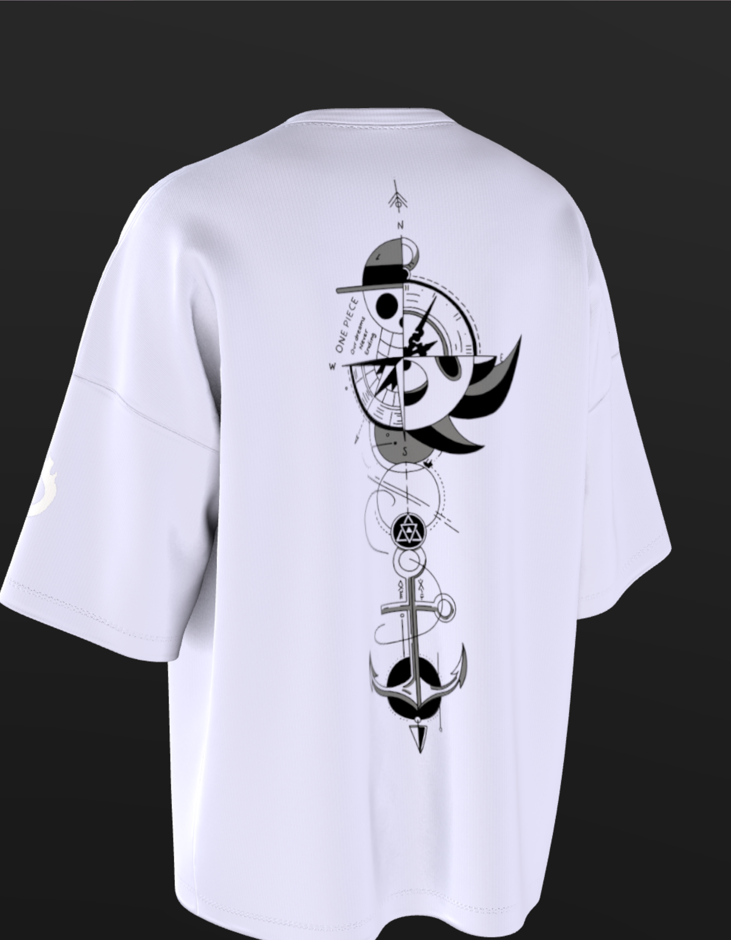 Oversized Anime T-Shirt Level 1: One Piece "Compass"