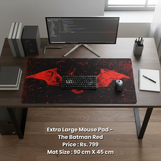 Extra Large Mouse Pad - The Batman Red
