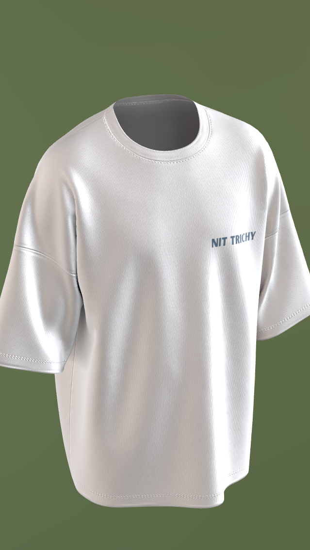 NIT TRICHY - PREMIUM OZ 220 GSM OFF WHITE - SPIDER ON THE MOVE