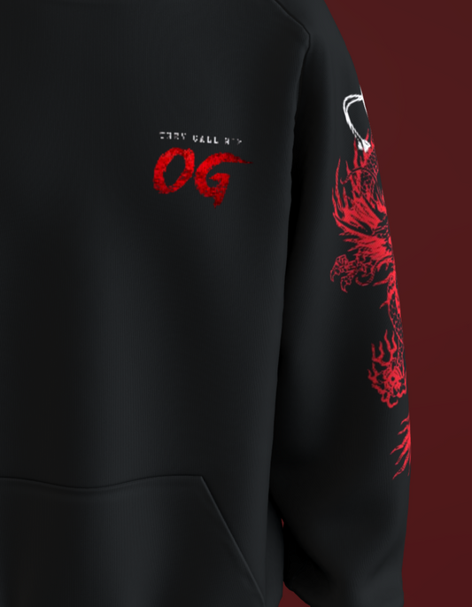 Ojas Gambhera Classic Black Hoodie Elite Dragon