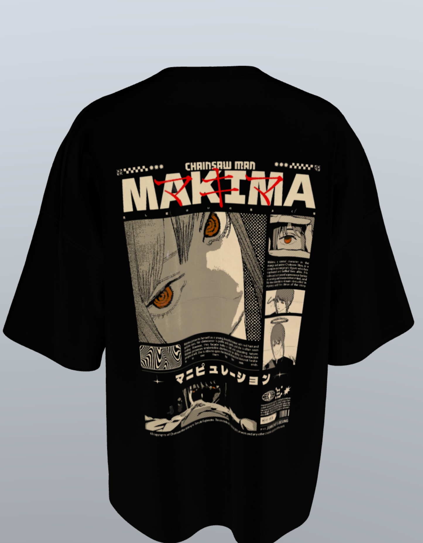 Oversized Anime T-Shirt Level 1: Makima "Eyes"