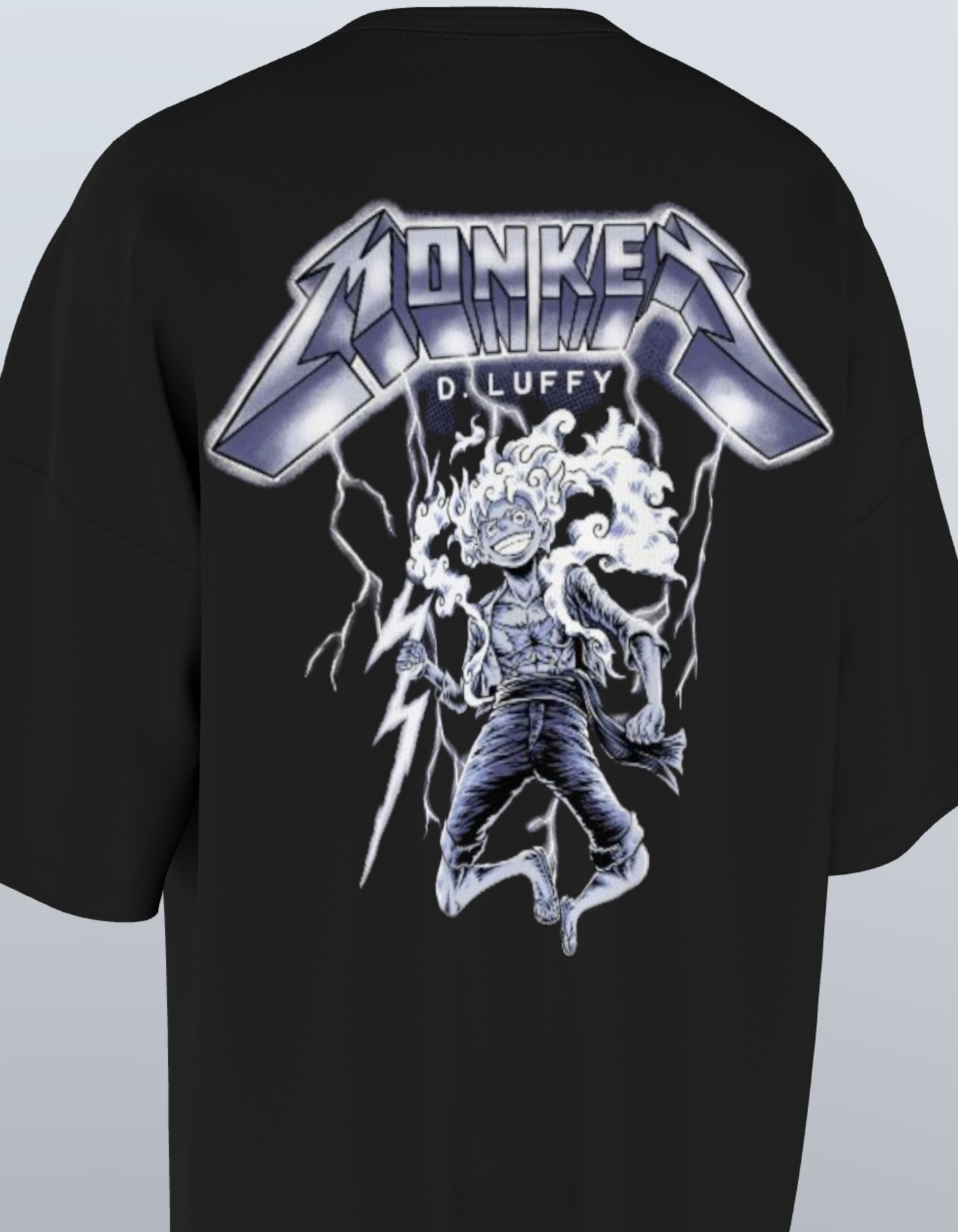 Oversized Anime T-Shirt Level 1: Luffy "Metallica"