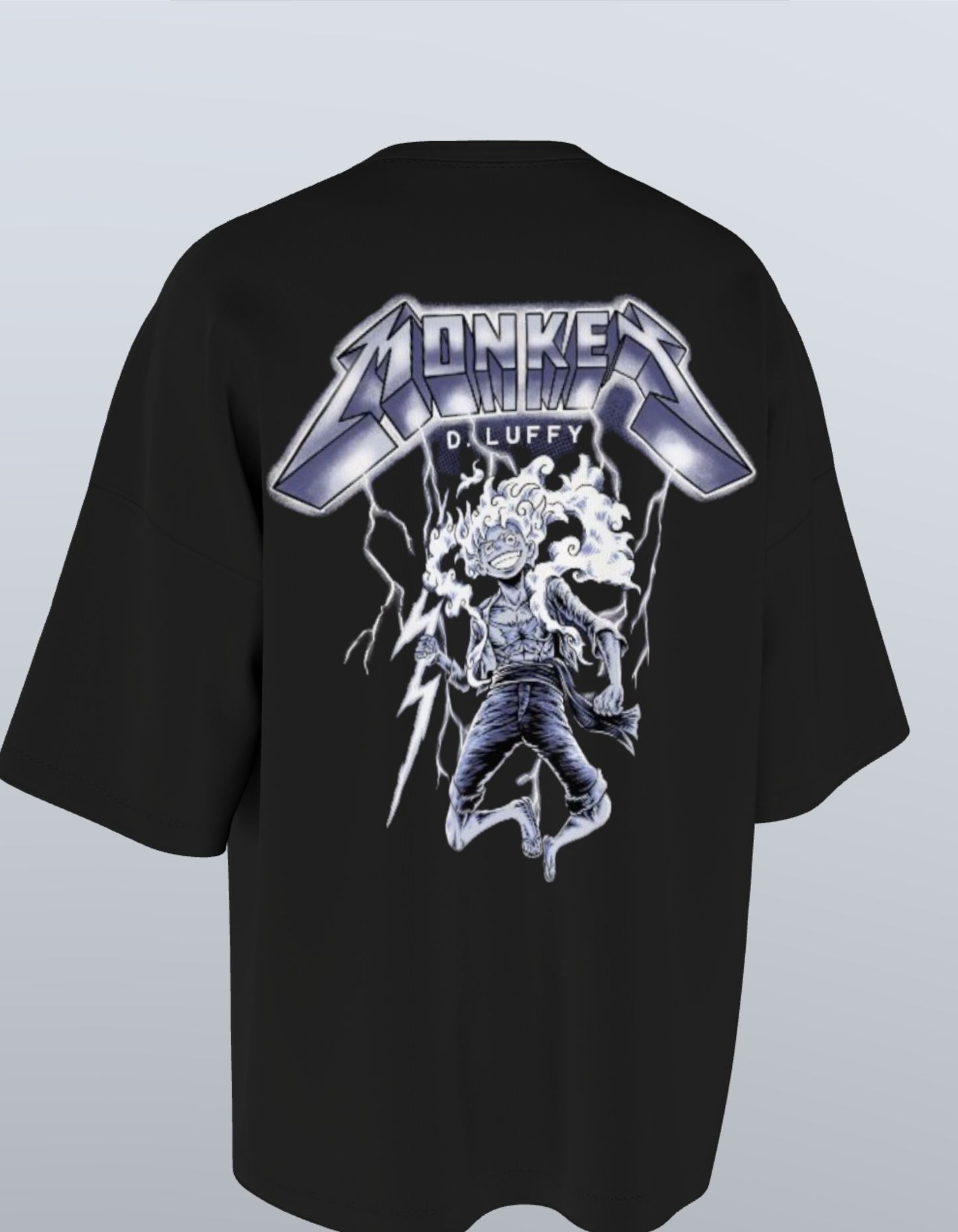 Oversized Anime T-Shirt Level 1: Luffy "Metallica"