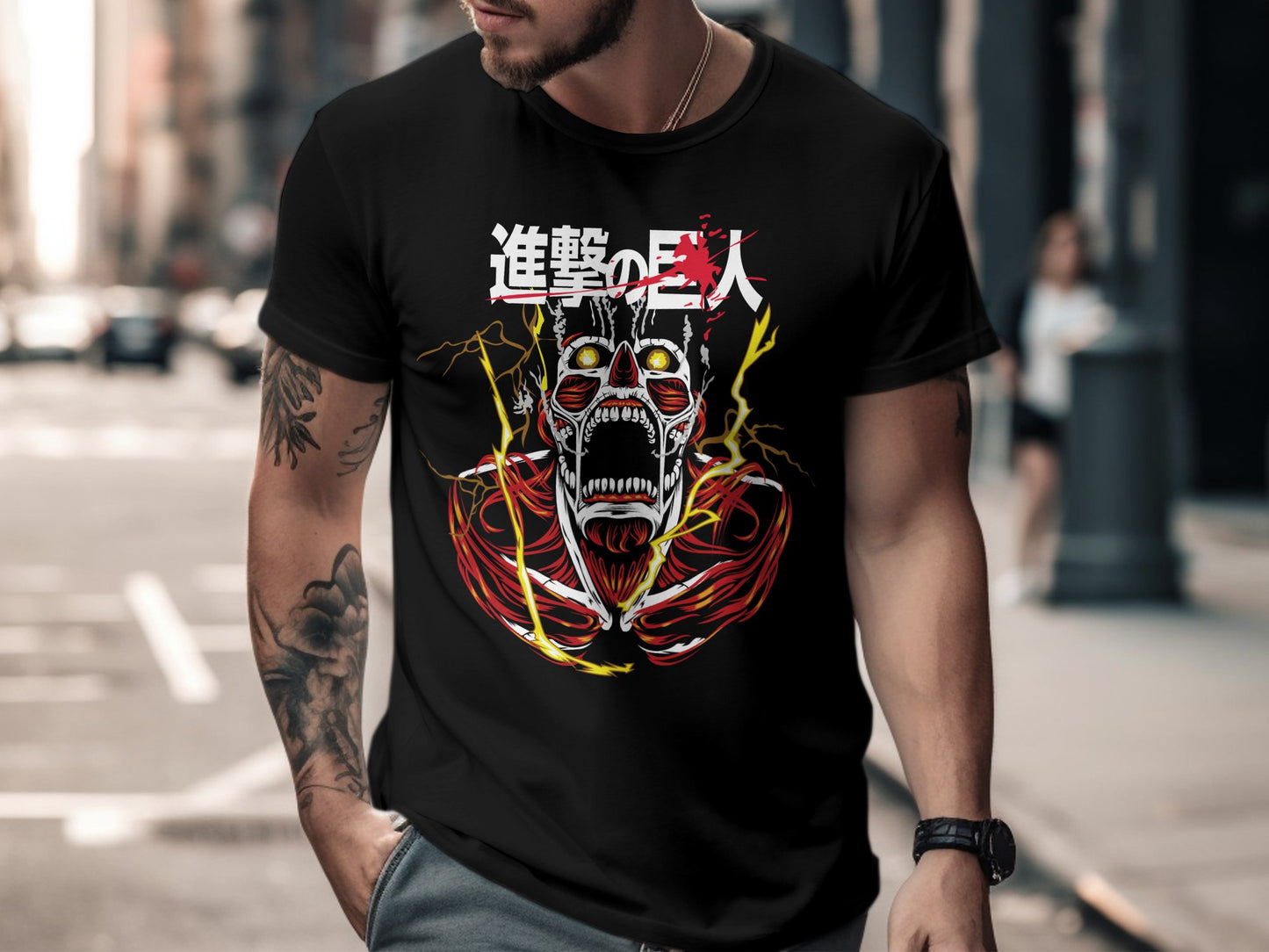 Classic Anime Series T-Shirts - Attack on Titans - The Colossal Titan