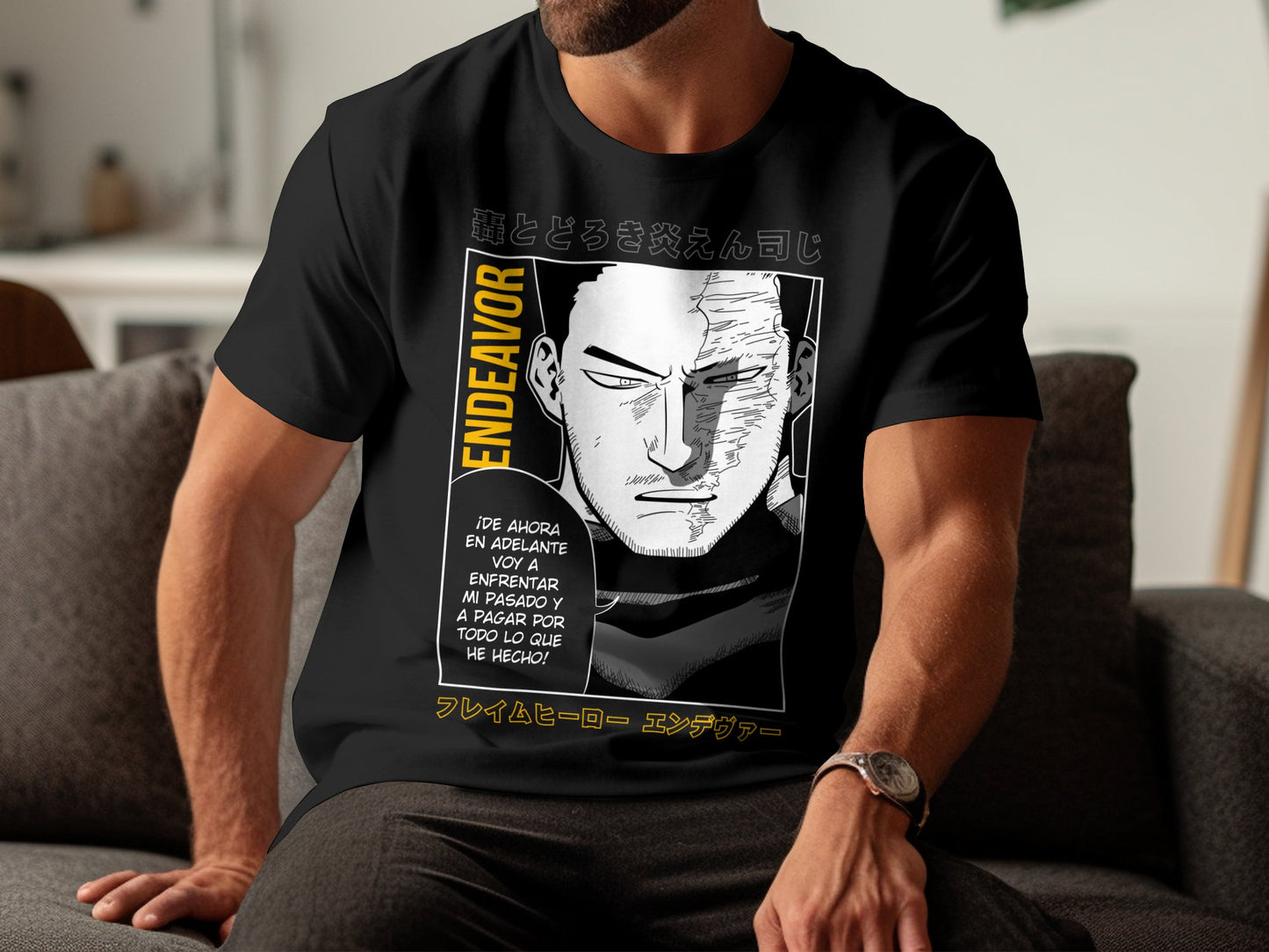 Classic Anime Series T-Shirts - My Hero Academia - Endeavor
