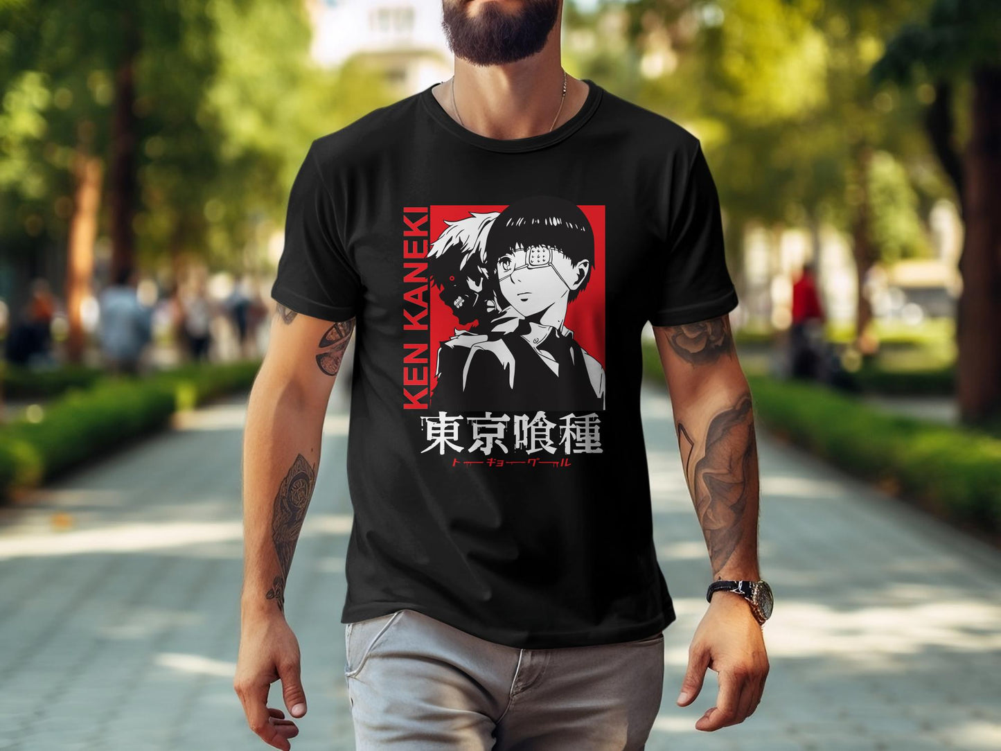 Classic Anime Series T-Shirts - Tokyo Ghoul - Ken Kaneki