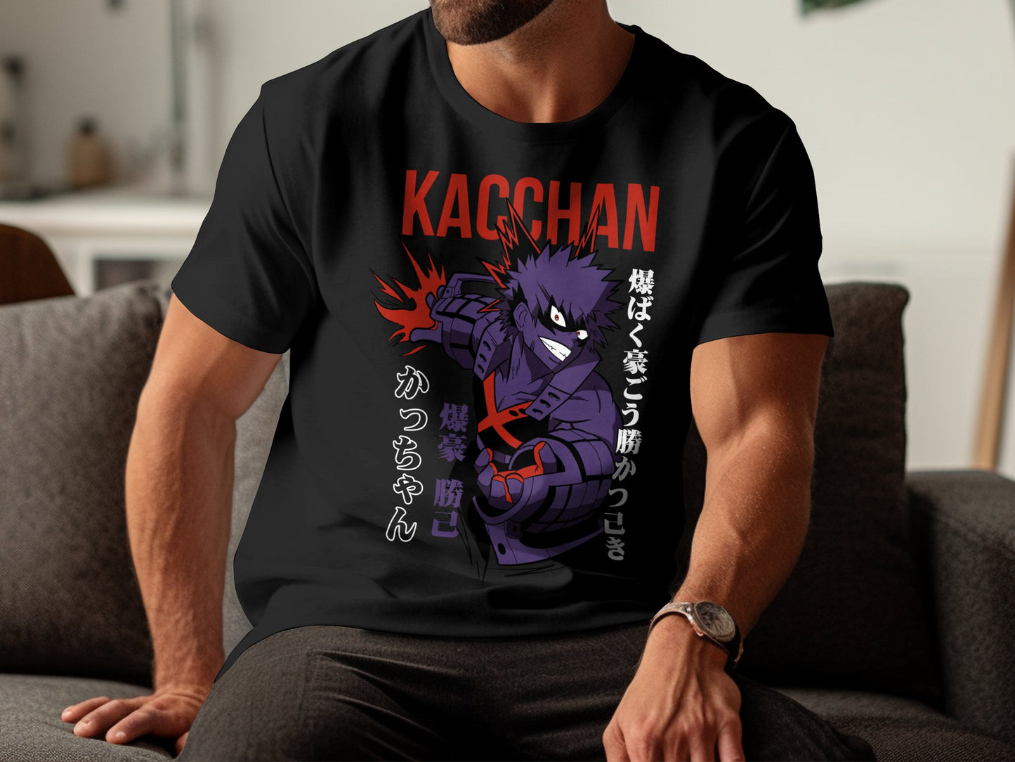 Classic Anime Series T-Shirts - My Hero Academia - Kacchan