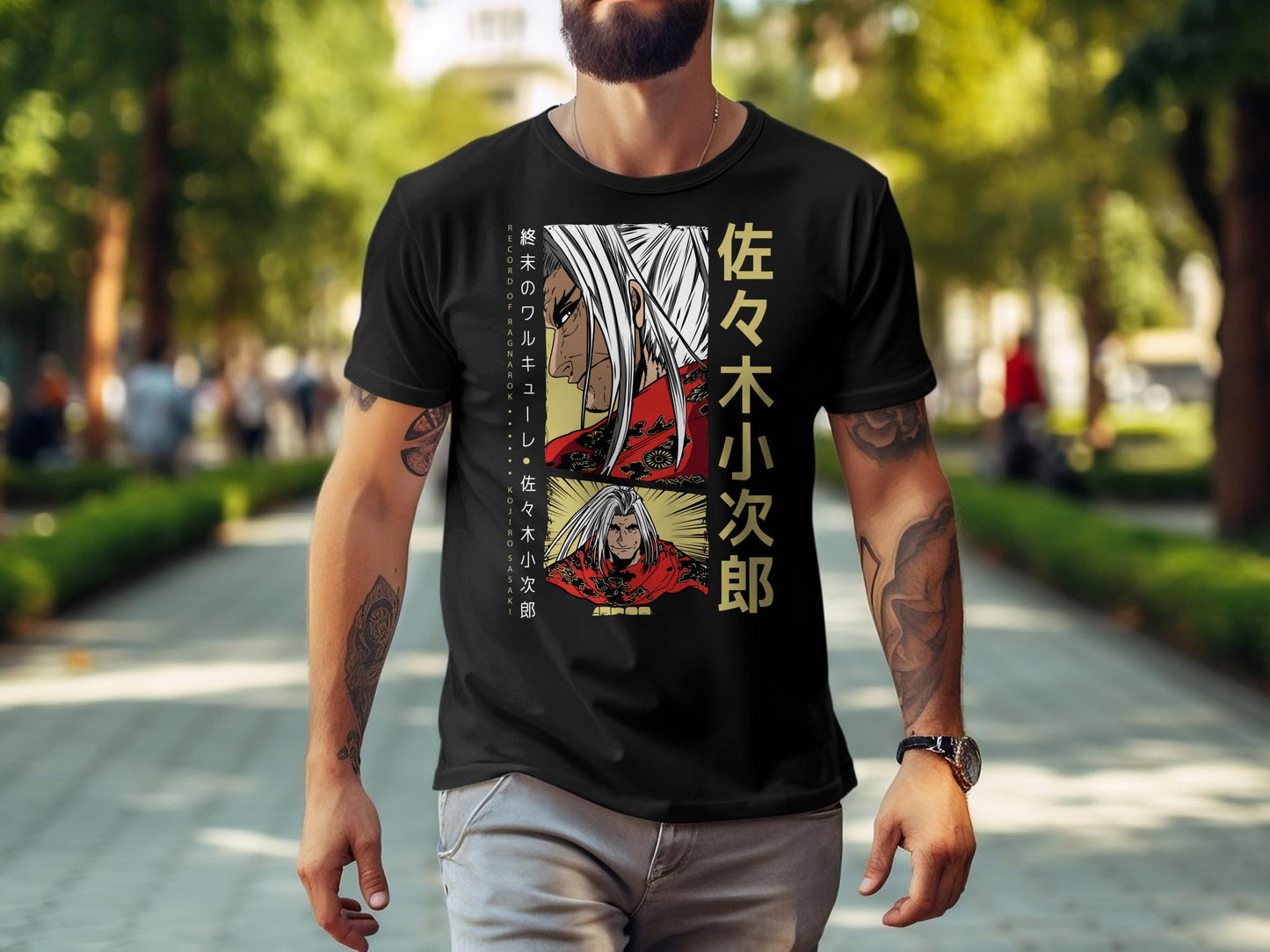 Classic Anime Series T-Shirts - Record of Ragnarok - Kojiro Sasaki, The Swordsman