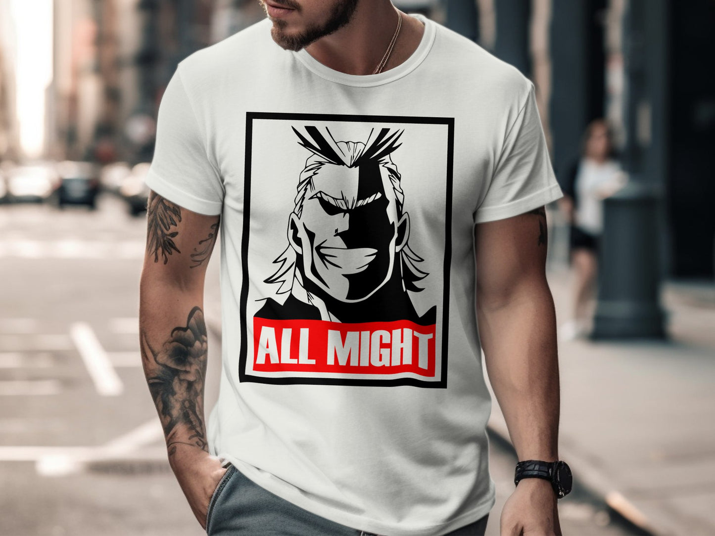 Classic Anime Series T-Shirts - My Hero Academia - All Might