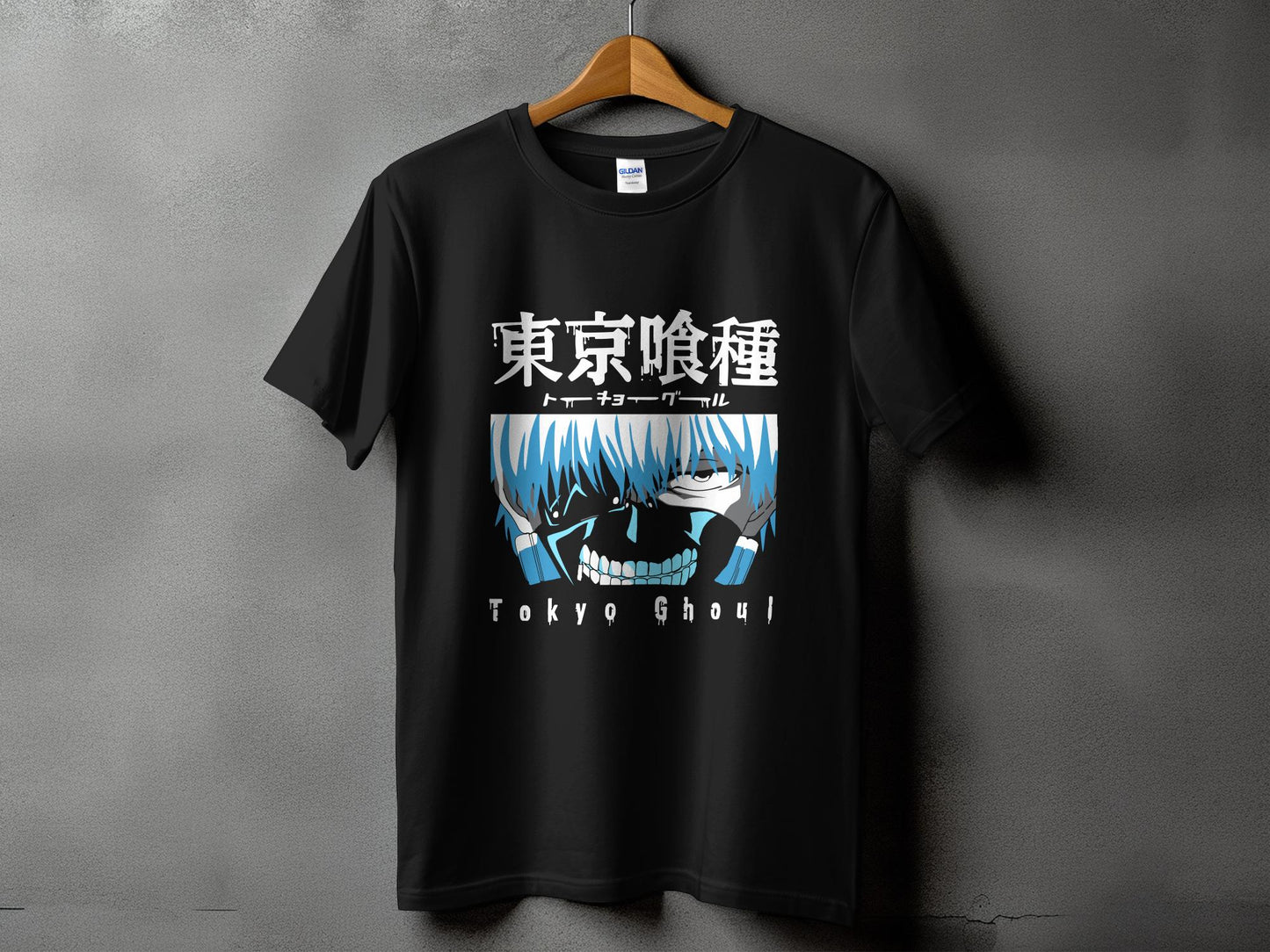Classic Anime Series T-Shirts - Tokyo Ghoul - Ken Kaneki Blue