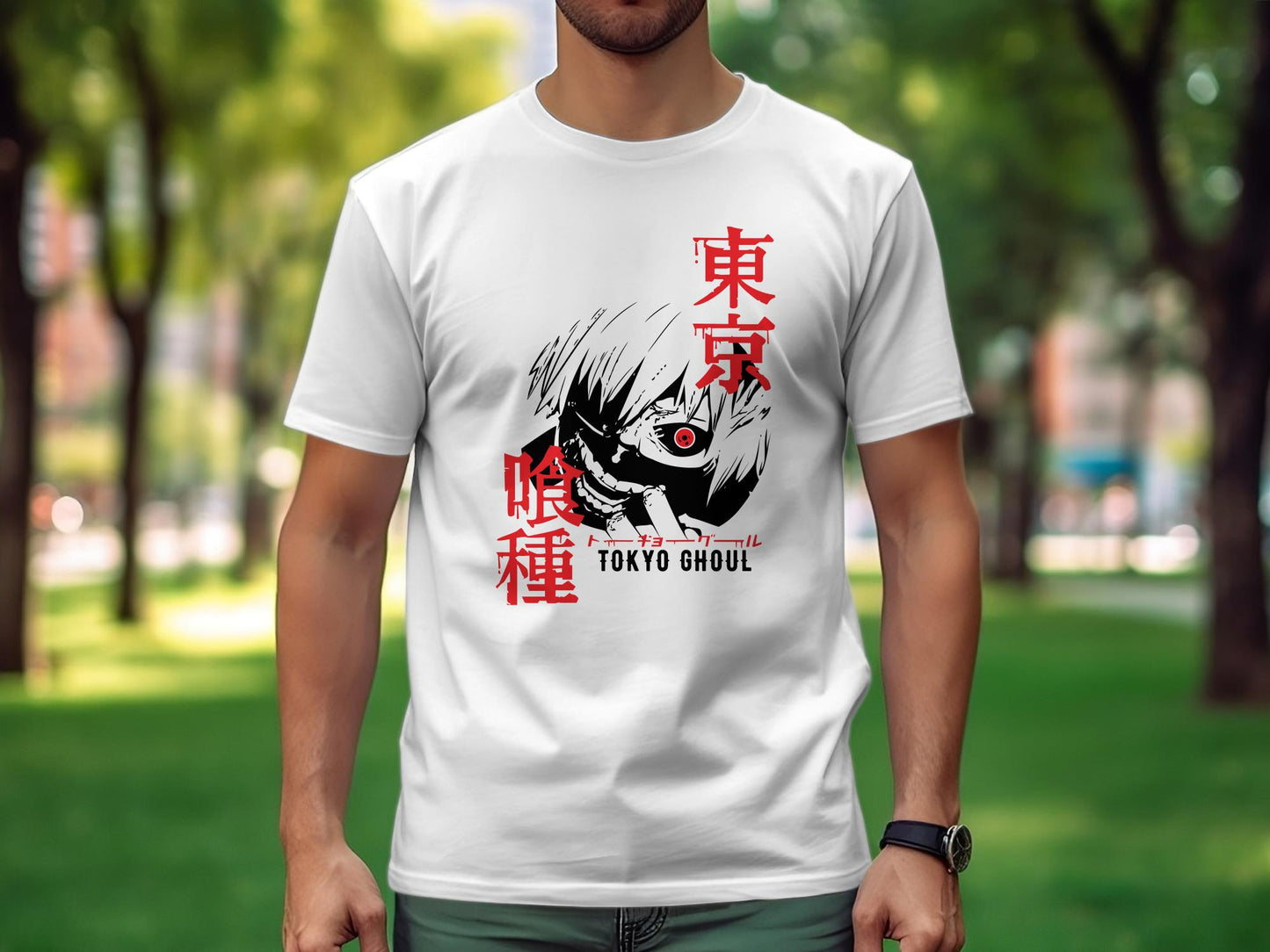 Classic Anime Series T-Shirts - Tokyo Ghoul - Ken Kaneki White