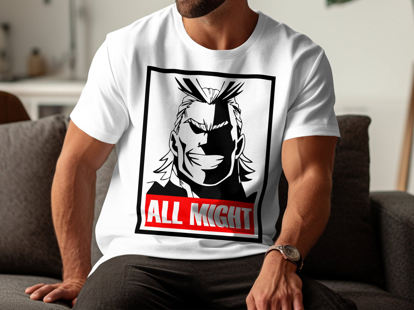 Classic Anime Series T-Shirts - My Hero Academia - All Might