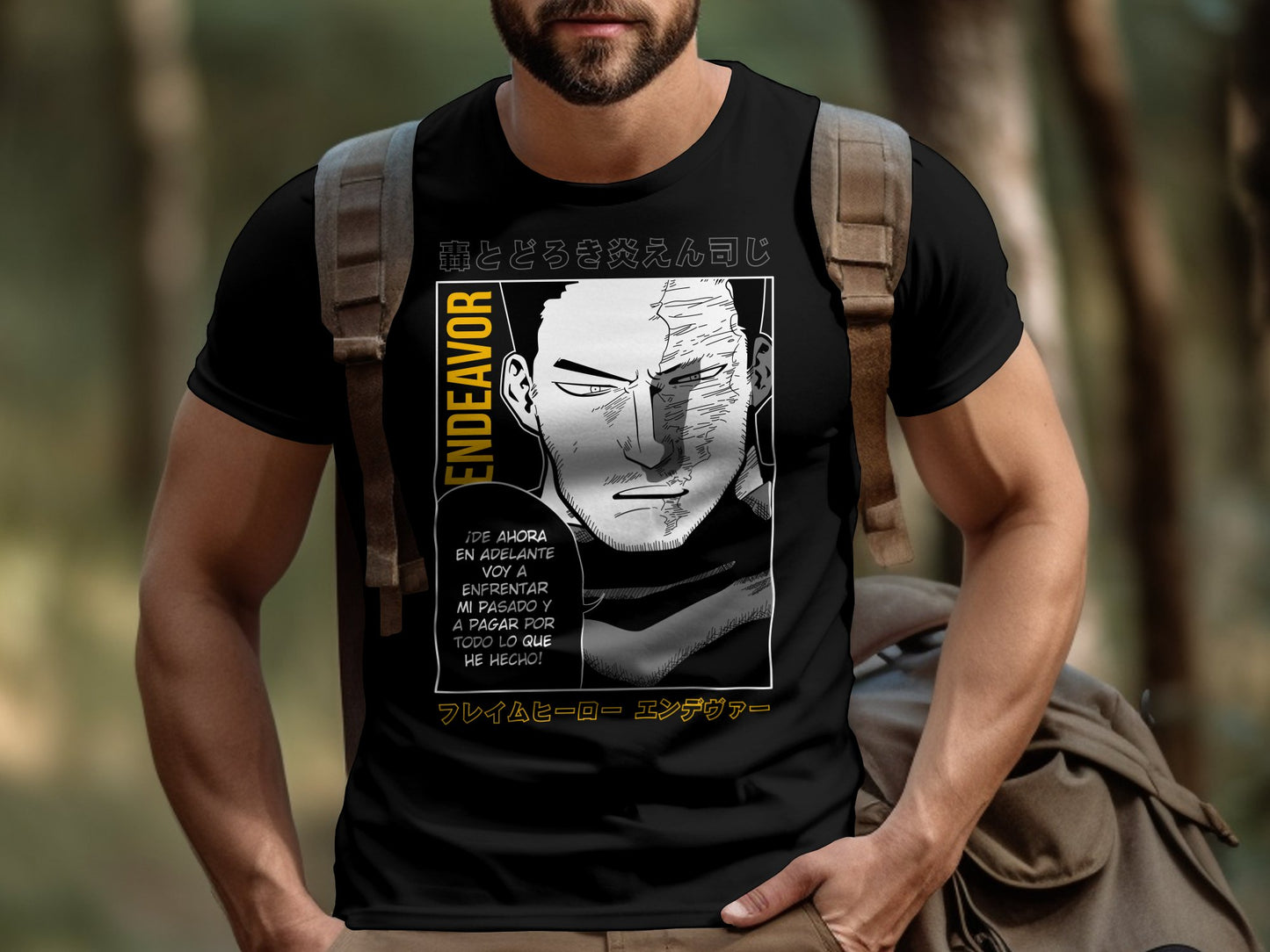 Classic Anime Series T-Shirts - My Hero Academia - Endeavor