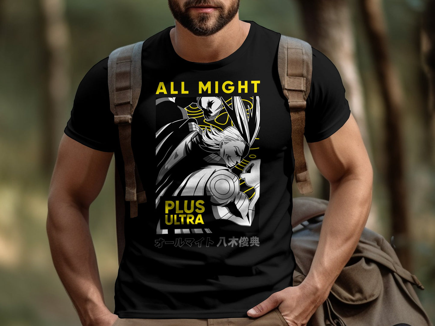 Classic Anime Series T-Shirts - My Hero Academia - All Might Plus Ultra