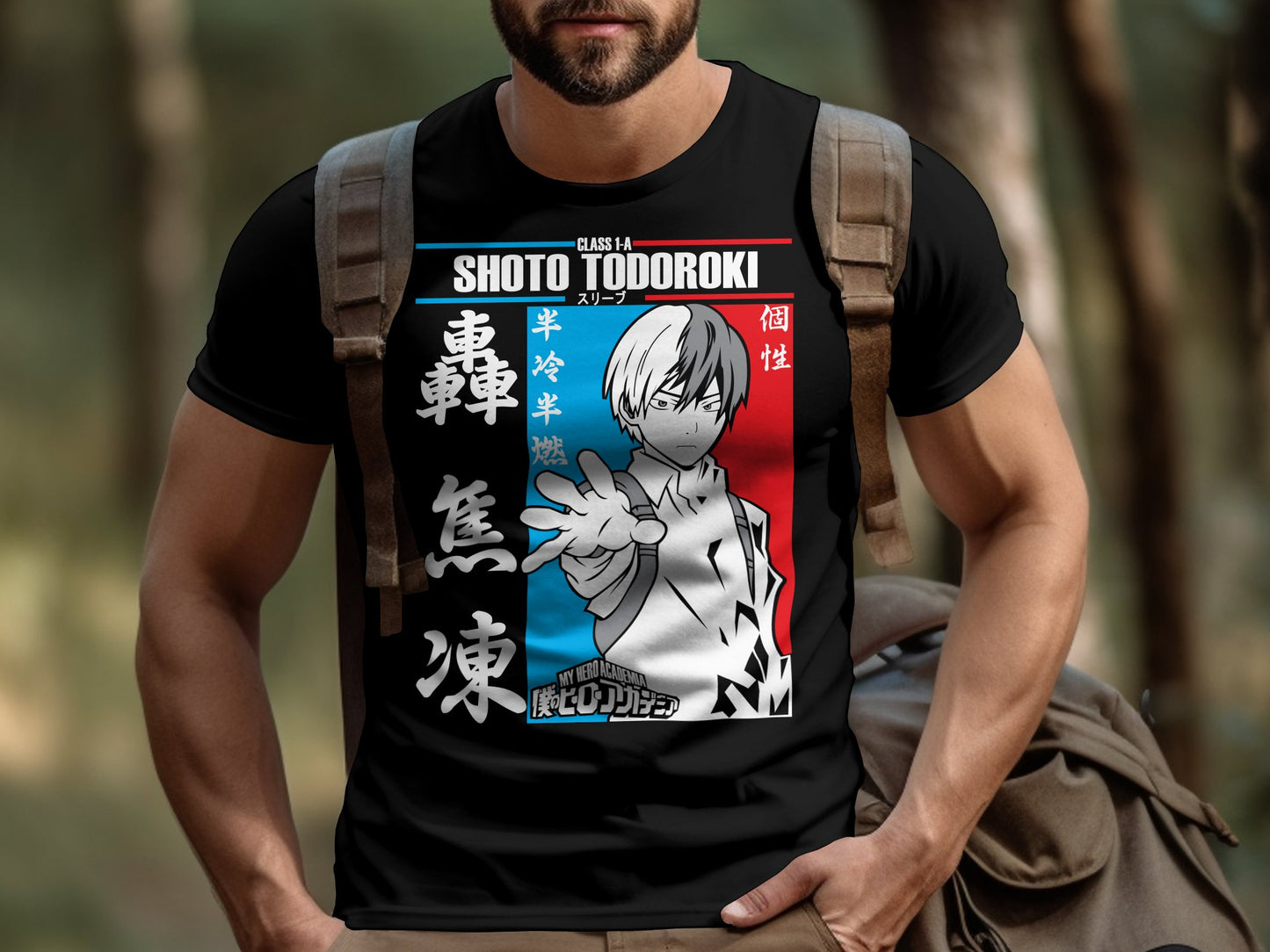 Classic Anime Series T-Shirts - My Hero Academia - Shoto Todoroki