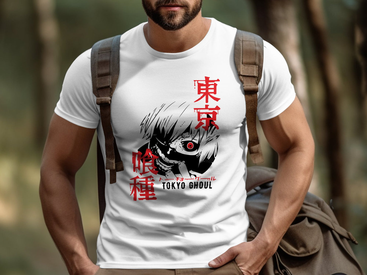 Classic Anime Series T-Shirts - Tokyo Ghoul - Ken Kaneki White