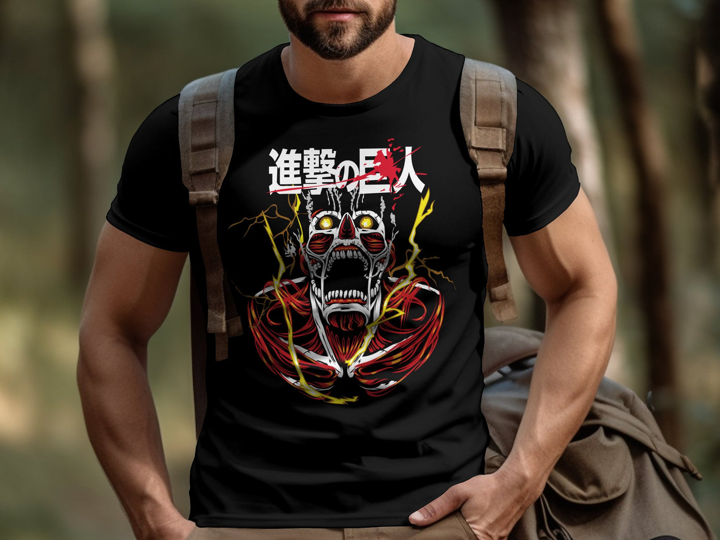 Classic Anime Series T-Shirts - Attack on Titans - The Colossal Titan