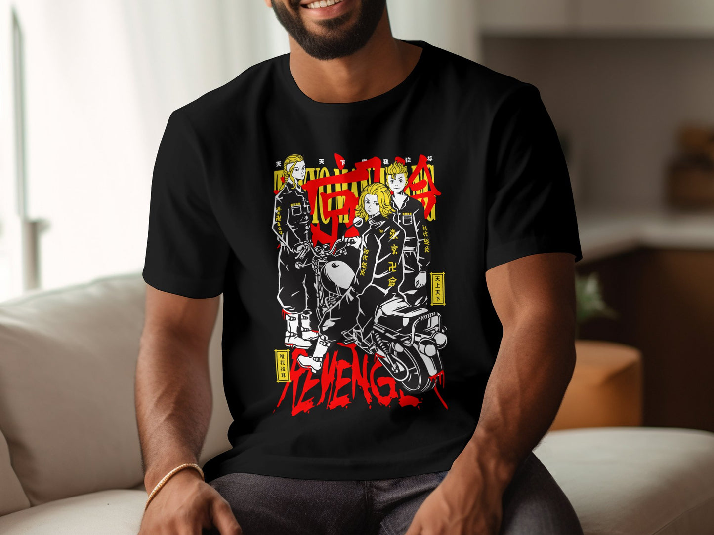 Classic Anime Series T-Shirts - Tokyo Revengers -Biker Gang