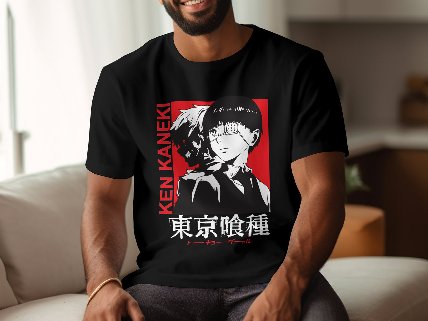 Classic Anime Series T-Shirts - Tokyo Ghoul - Ken Kaneki