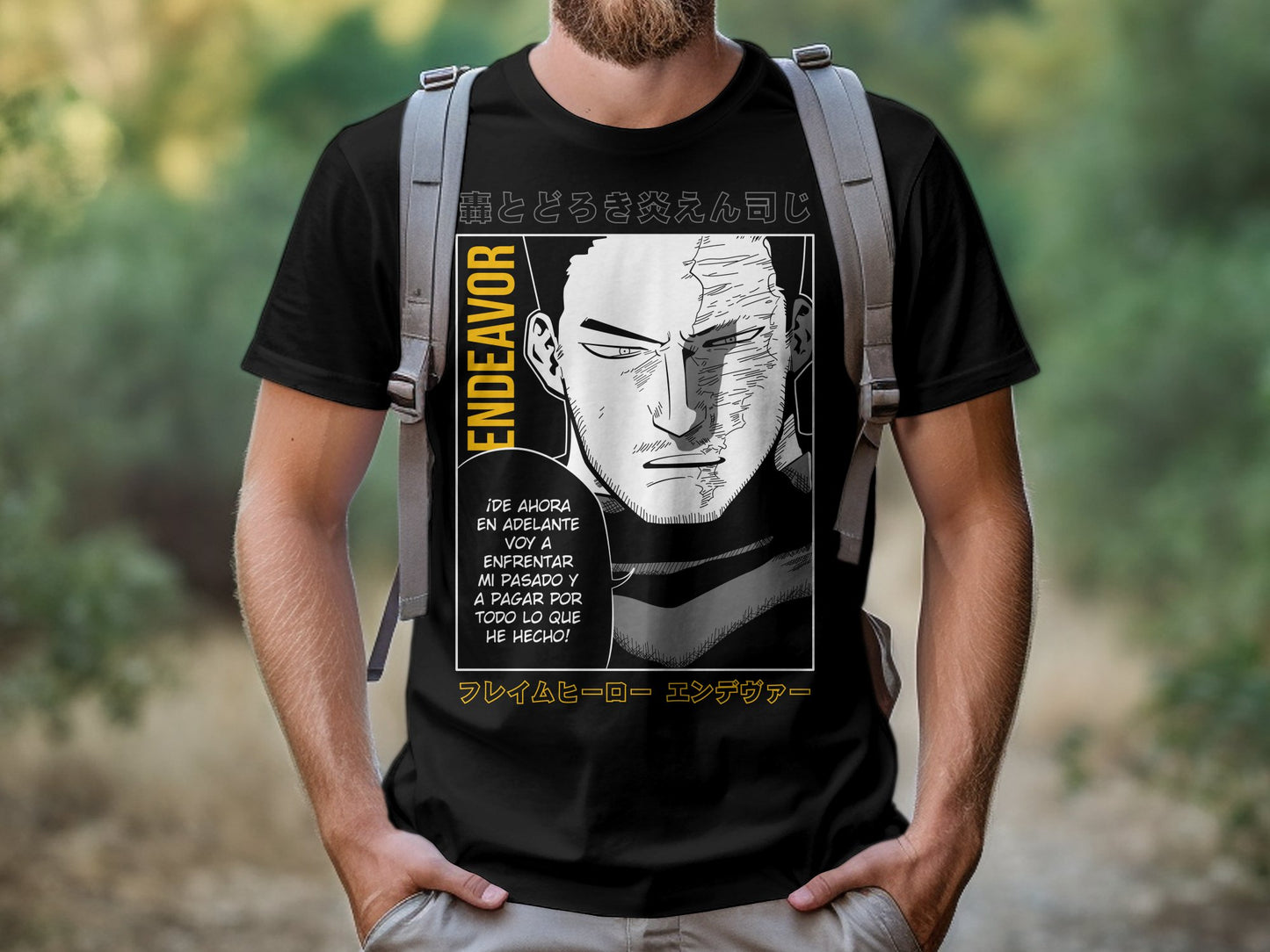 Classic Anime Series T-Shirts - My Hero Academia - Endeavor