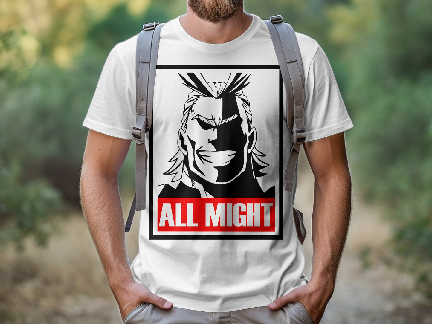 Classic Anime Series T-Shirts - My Hero Academia - All Might