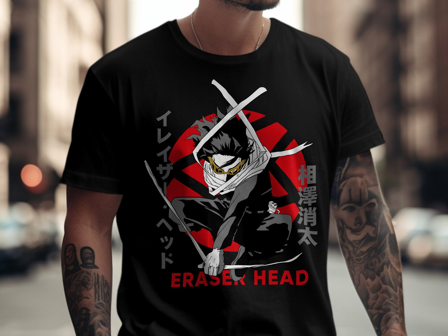 Classic Anime Series T-Shirts - My Hero Academia - Eraser Head