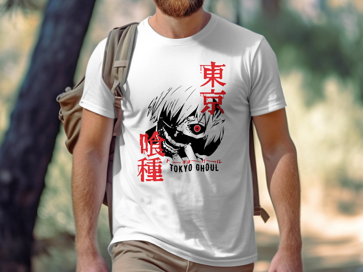 Classic Anime Series T-Shirts - Tokyo Ghoul - Ken Kaneki White