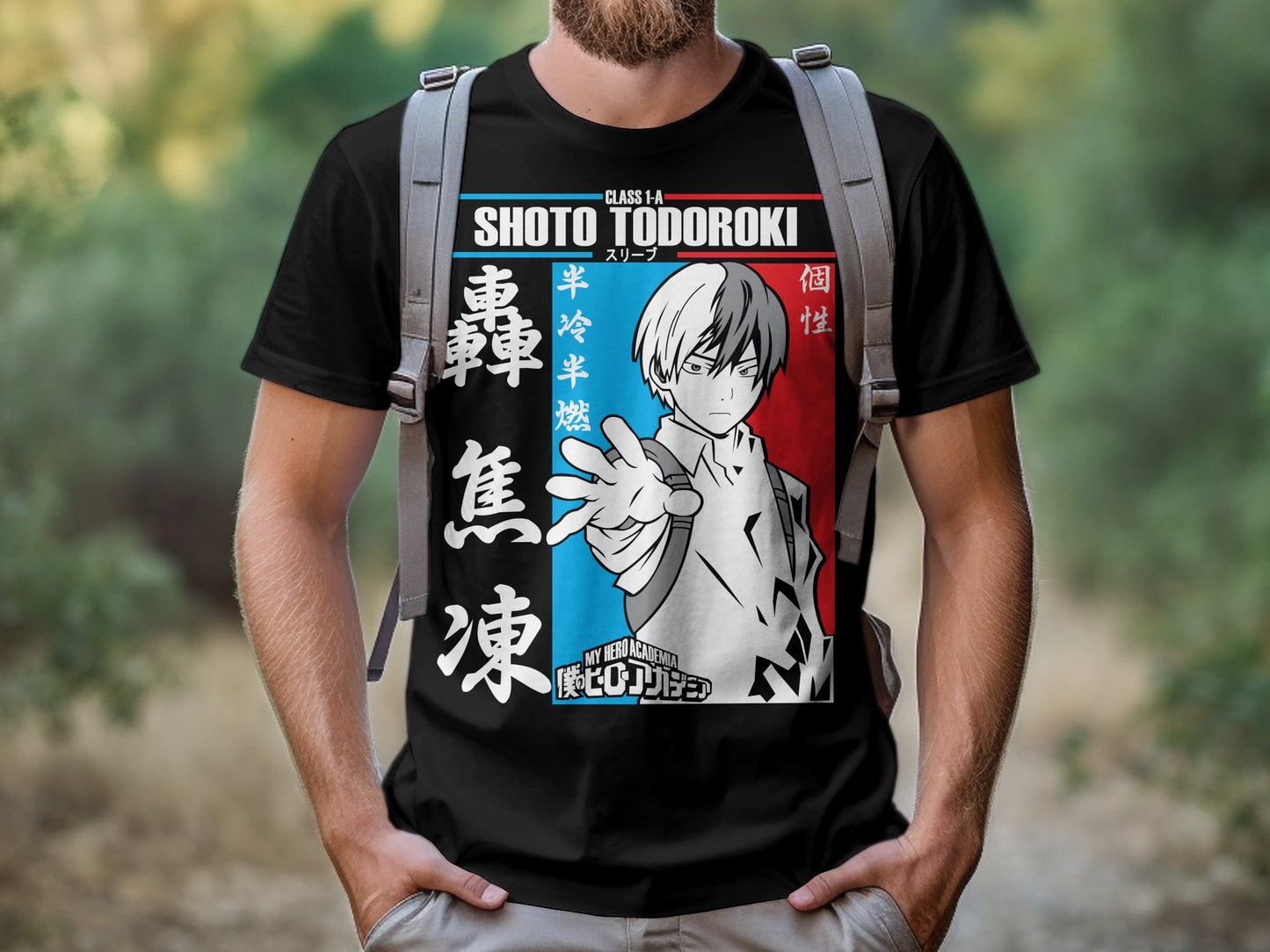 Classic Anime Series T-Shirts - My Hero Academia - Shoto Todoroki