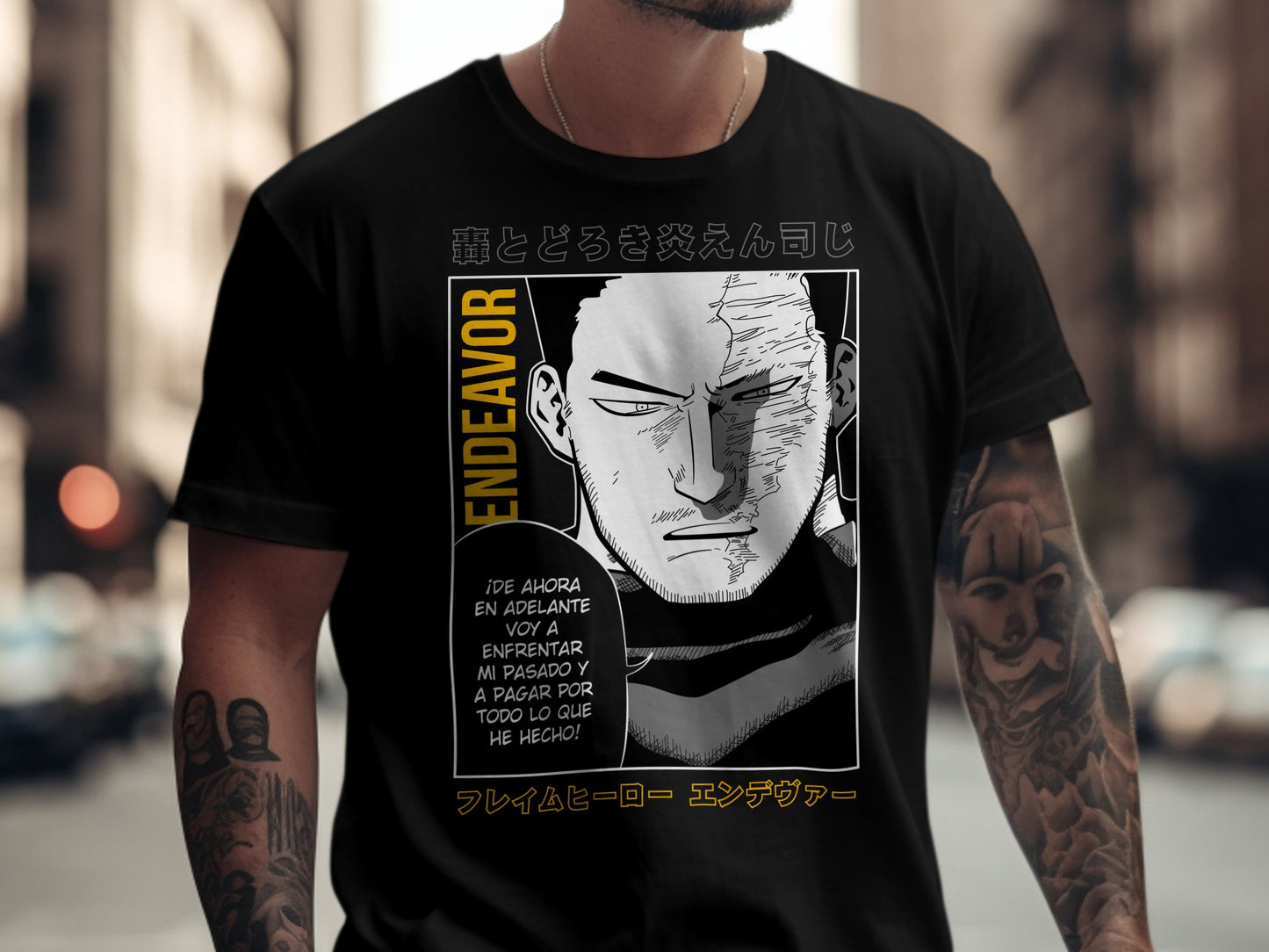 Classic Anime Series T-Shirts - My Hero Academia - Endeavor