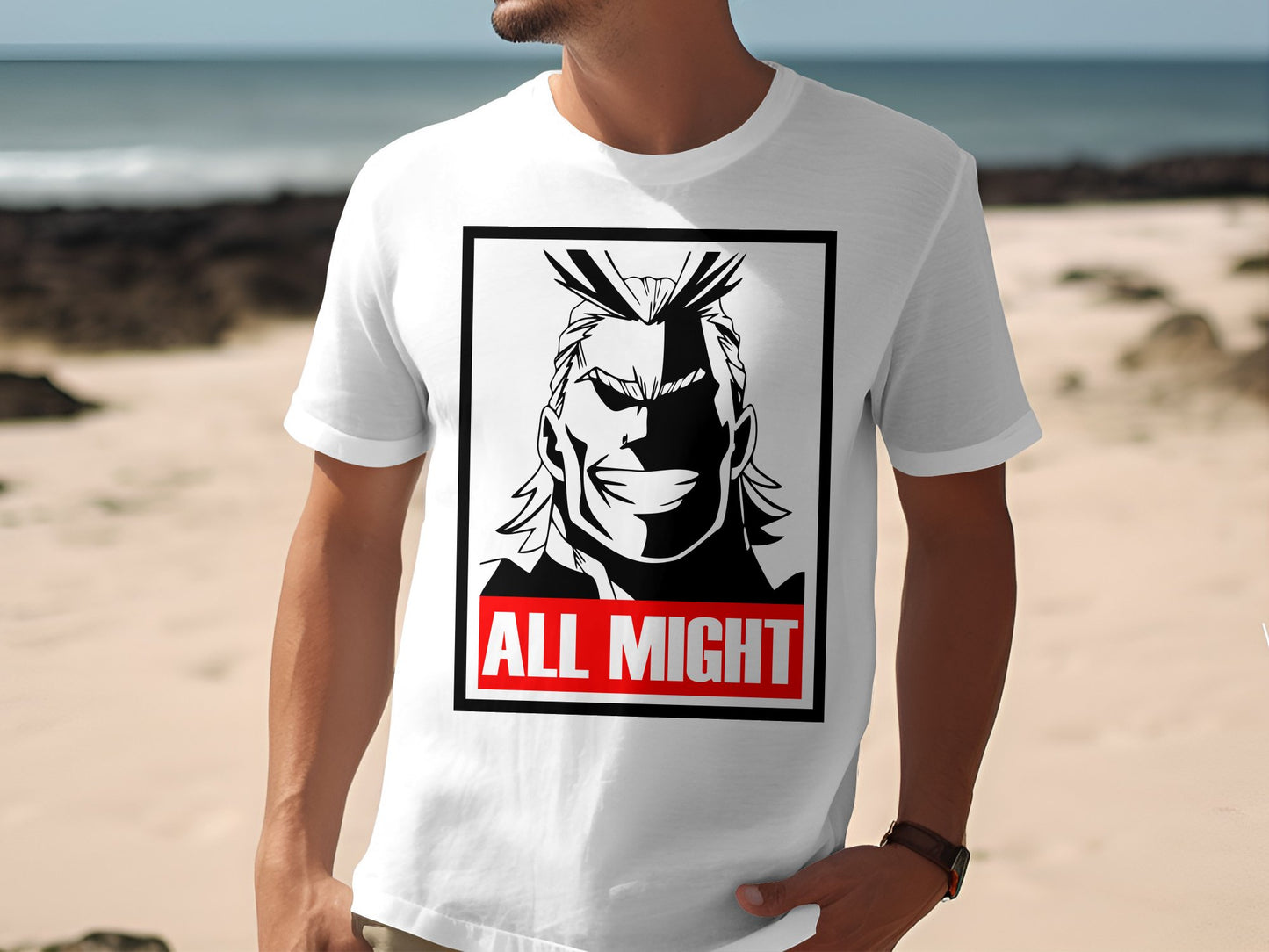 Classic Anime Series T-Shirts - My Hero Academia - All Might